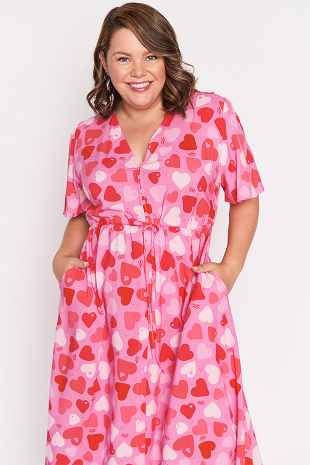 Michelle My Heart Dress – My Heart midi dress