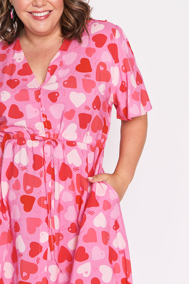 Michelle My Heart Dress – My Heart midi dress