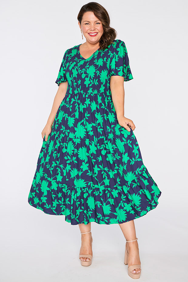 Lynette Green Ivy Dress โ Green Ivy maxi dress