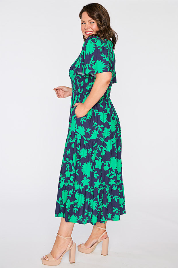 Lynette Green Ivy Dress โ Green Ivy maxi dress