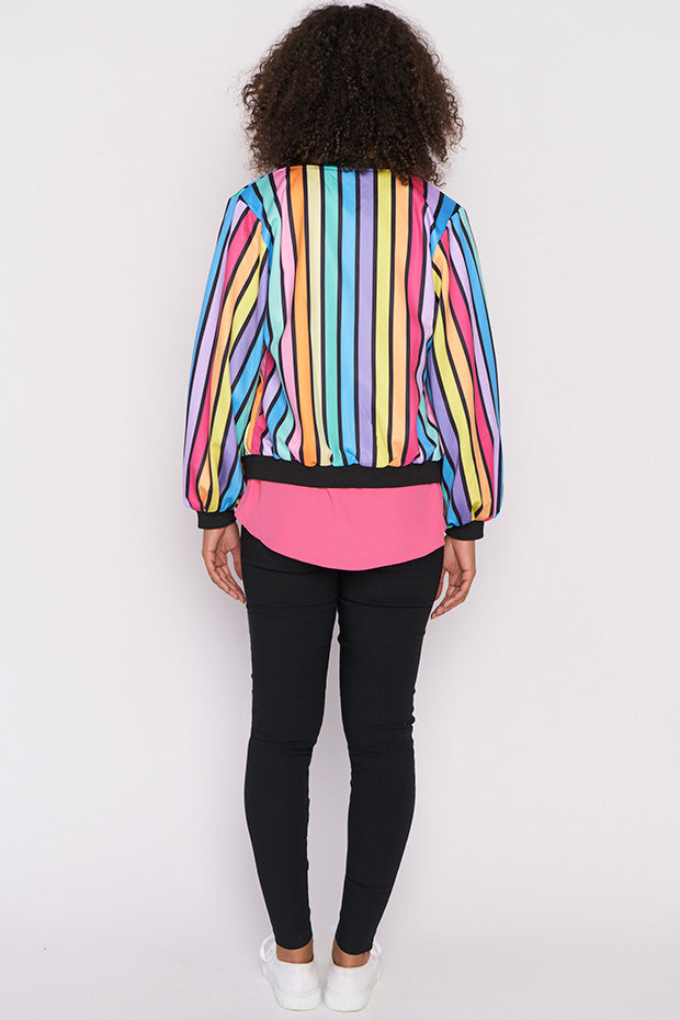 Flashy LPD Black Stripe Bomber – LPD Black Stripe bomber jacket