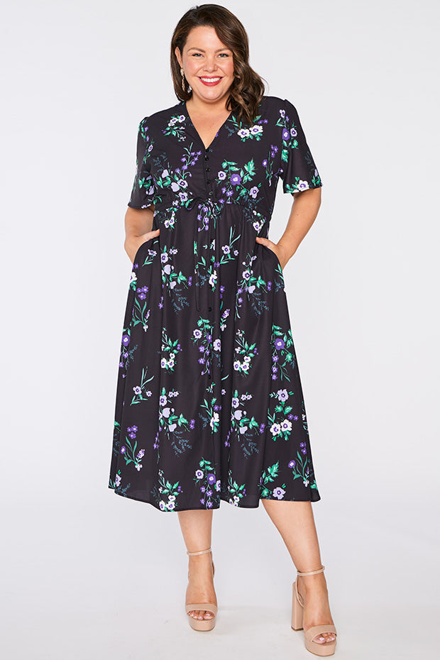 Marley Violet Night Dress – Violet Night midi dress