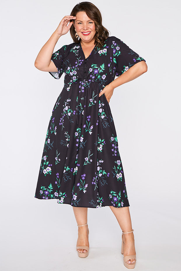 Marley Violet Night Dress – Violet Night midi dress