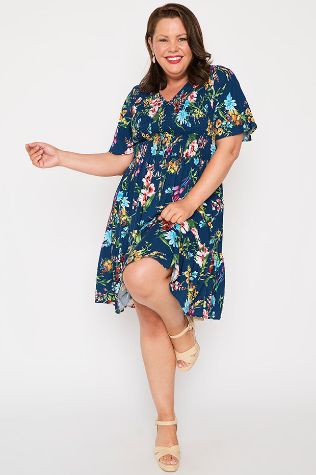 Tilley Navy In Bloom Dress – Navy In Bloom maxi dress