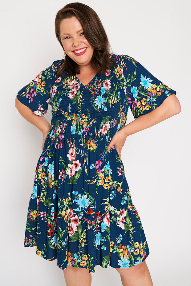Tilley Navy In Bloom Dress – Navy In Bloom maxi dress