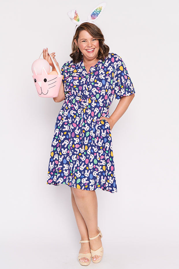 Jaz Bunny Trail Easter Dress – Bunny Trail Easter knee length dress