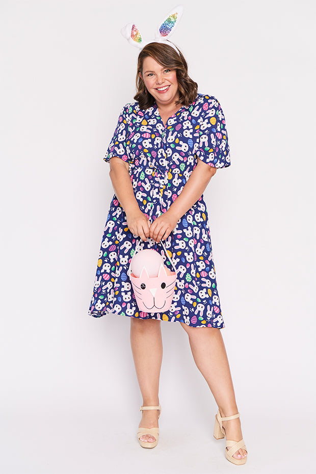 Jaz Bunny Trail Easter Dress – Bunny Trail Easter knee length dress