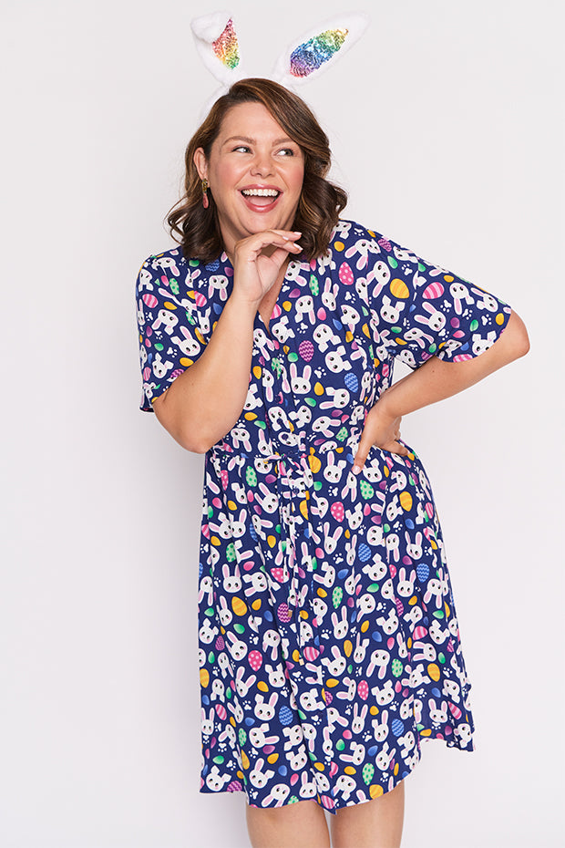 Jaz Bunny Trail Easter Dress – Bunny Trail Easter knee length dress