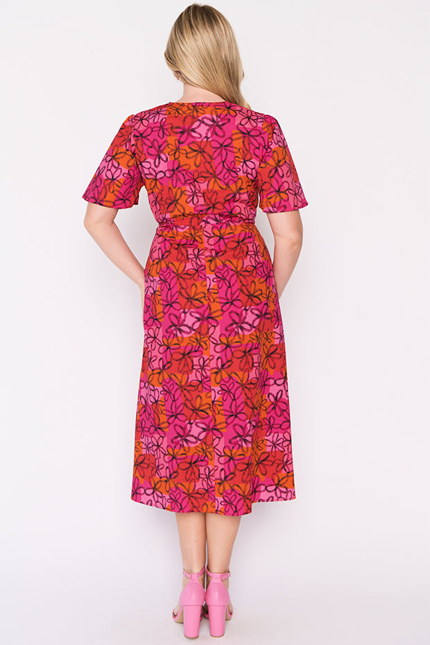 Marley Cotton Black Jasmine Dress – Black Jasmine midi dress