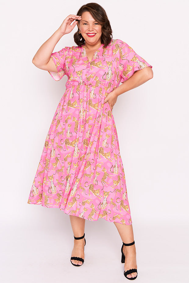 Marley Leopardess Dress – Leopardess midi dress