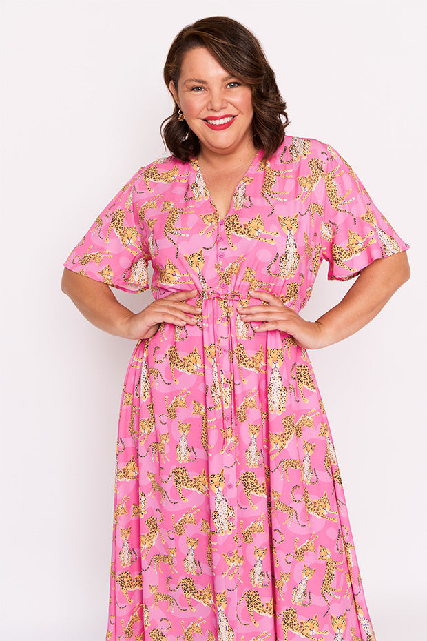 Marley Leopardess Dress – Leopardess midi dress