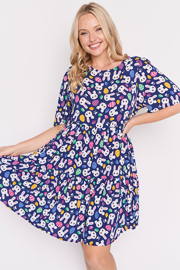 Izzie Bunny Trail Easter Dress – Bunny Trail Easter mini dress