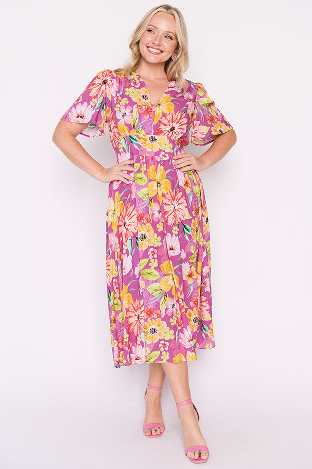Eloise Flourishing Dress – Flourishing midi dress