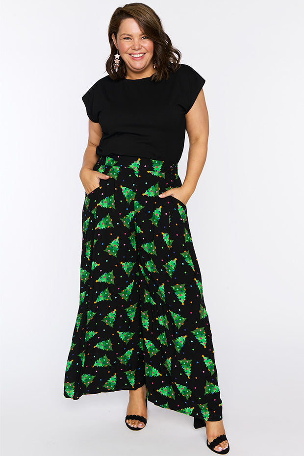 Xane Christmas Tree Pant – Christmas Tree wide leg pants