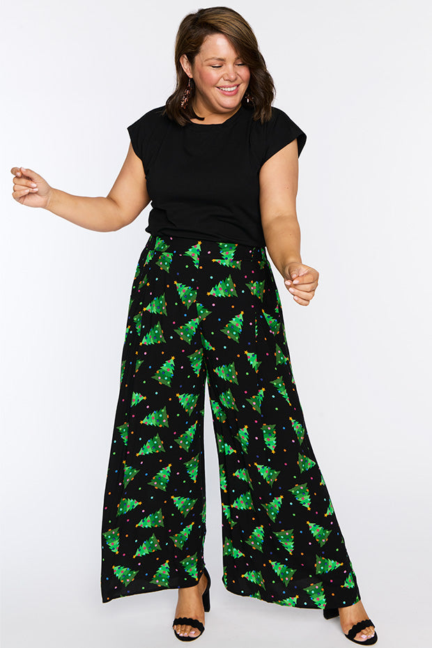 Xane Christmas Tree Pant – Christmas Tree wide leg pants