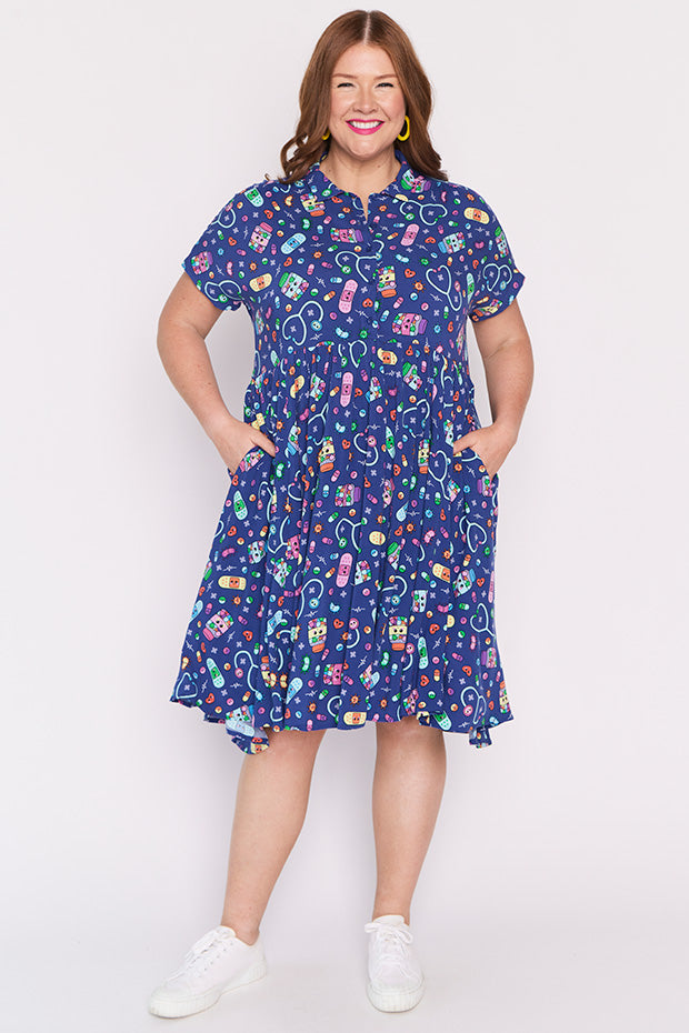 Kimba Happy Health Dress – Happy Health shirt dress