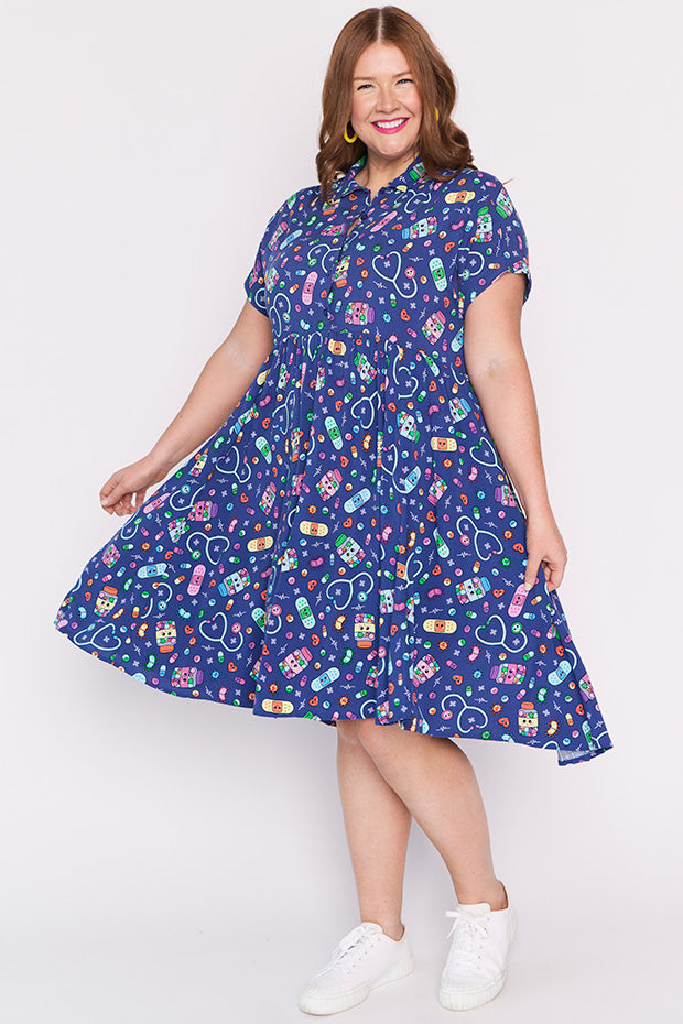 Kimba Happy Health Dress – Happy Health shirt dress
