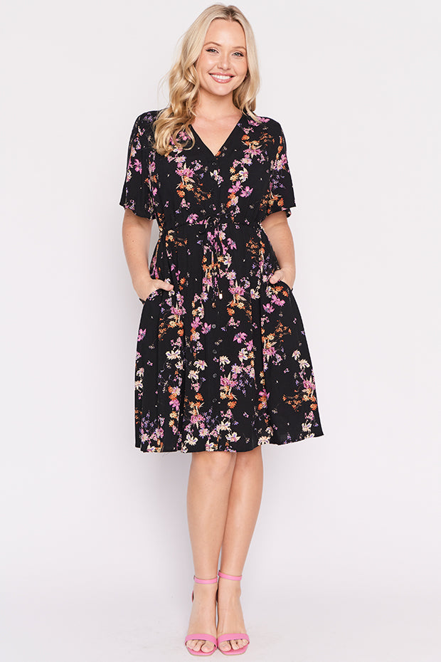Jaz Sunset Shadow Dress โ Sunset Shadow knee length dress