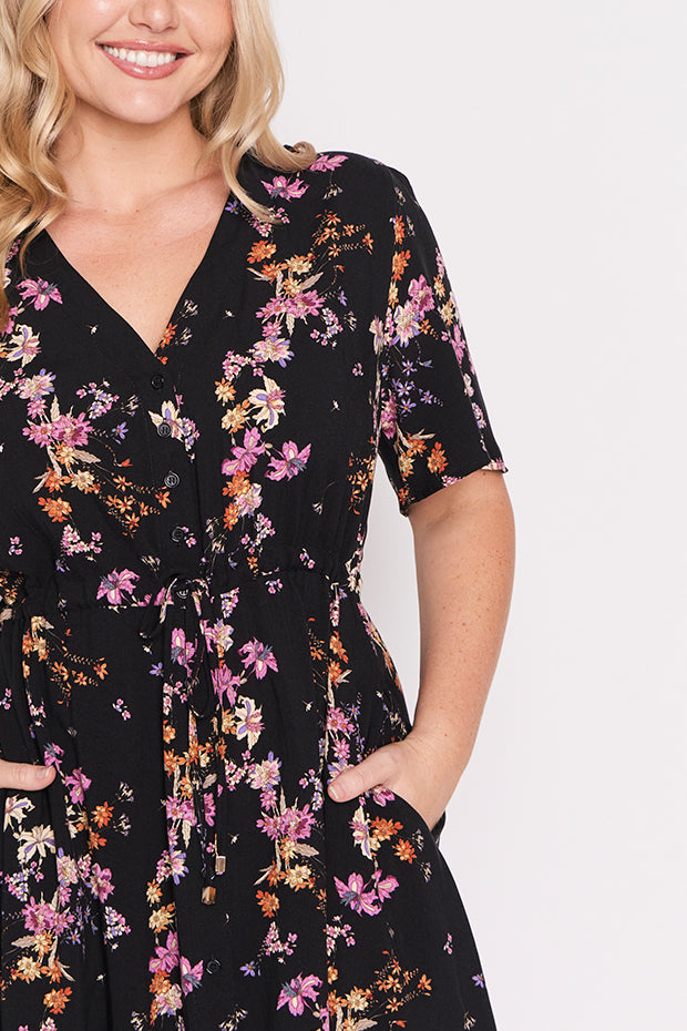 Jaz Sunset Shadow Dress โ Sunset Shadow knee length dress