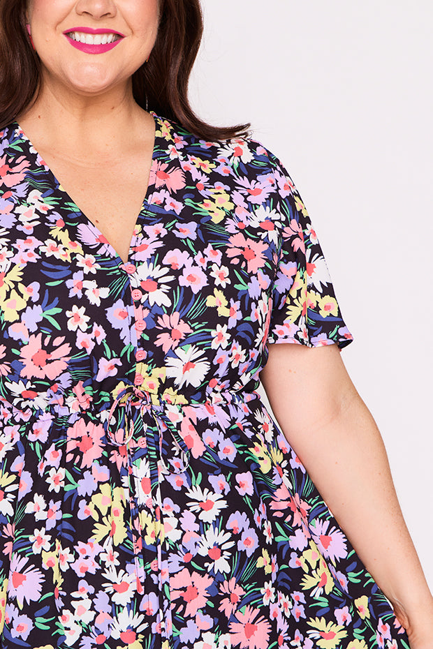 Marley Sorbet Garden Dress โ Sorbet Garden midi dress