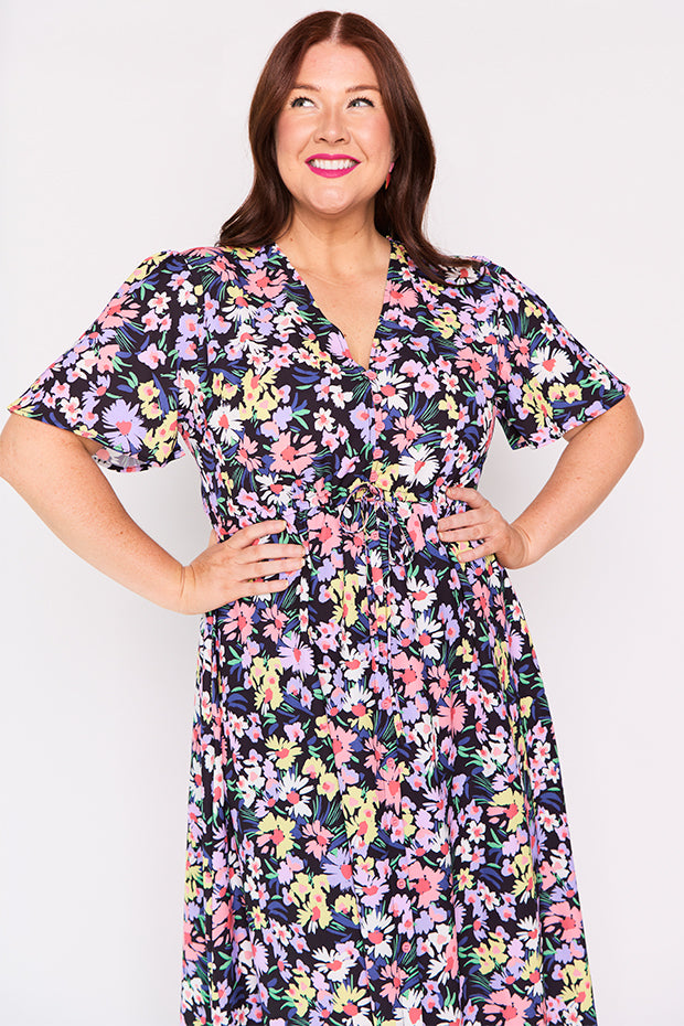 Marley Sorbet Garden Dress – Sorbet Garden midi dress