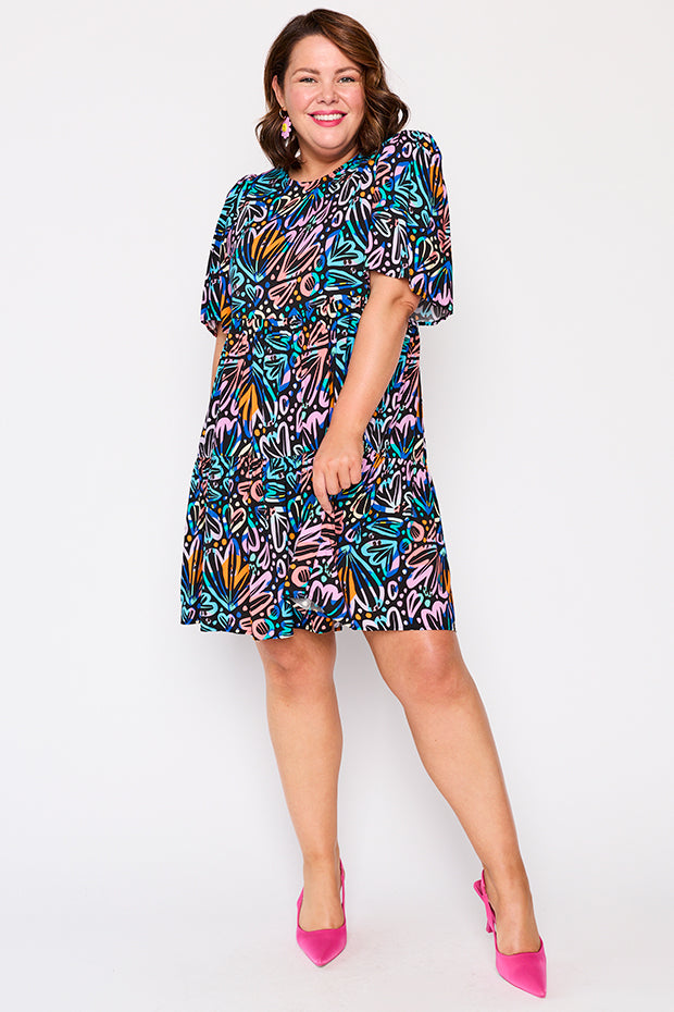 Izzie Firework Flowers Dress – Firework Flowers mini dress