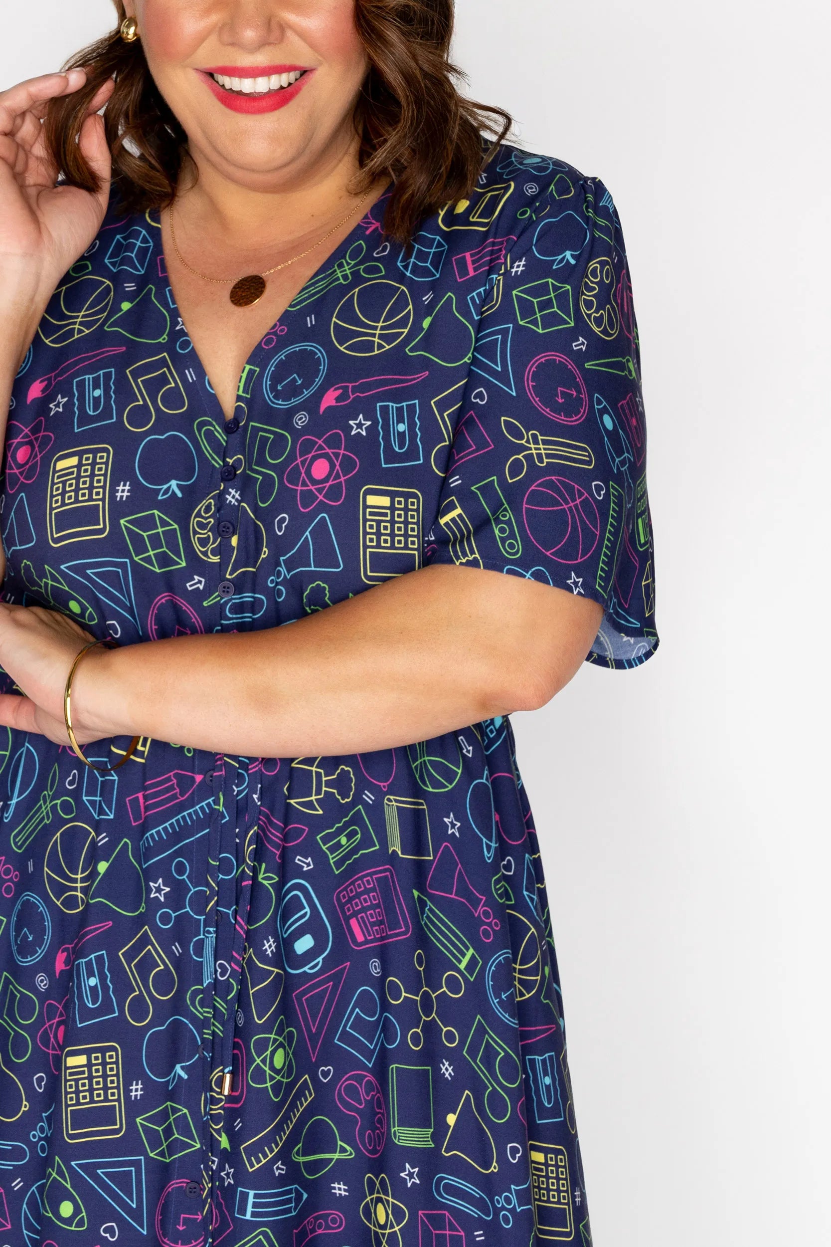 Michelle Back To School Dress โ Back To School midi dress