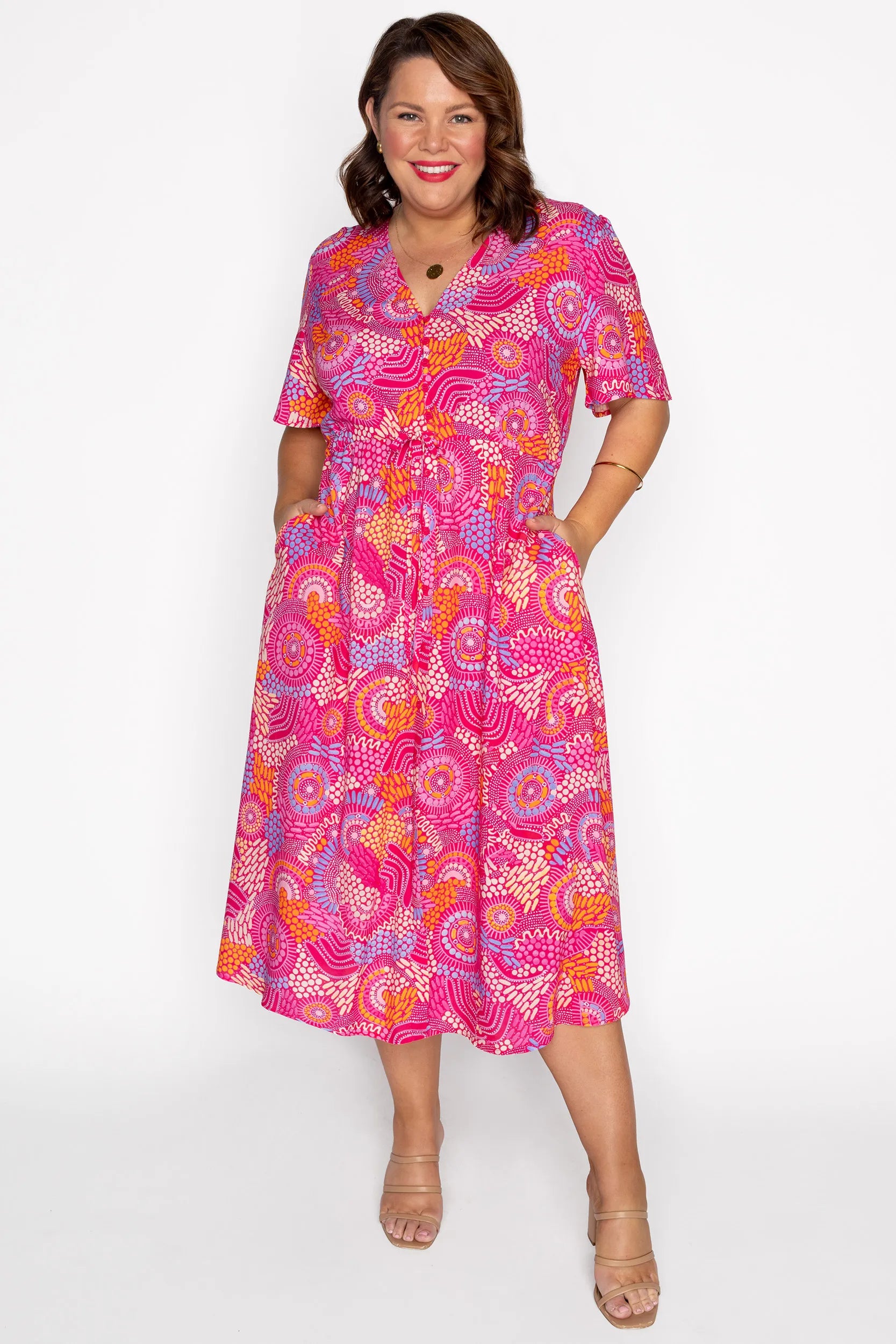 Michelle Side By Side Dress – Side By Side midi dress