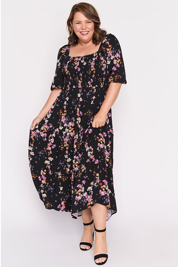 Colette Sunset Shadow Dress โ Sunset Shadow maxi dress