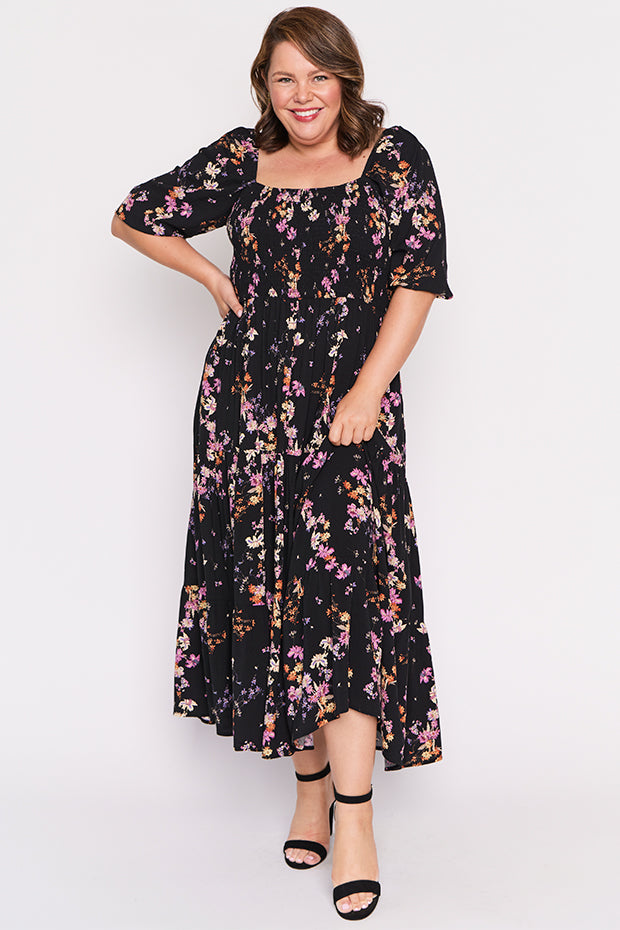 Colette Sunset Shadow Dress โ Sunset Shadow maxi dress