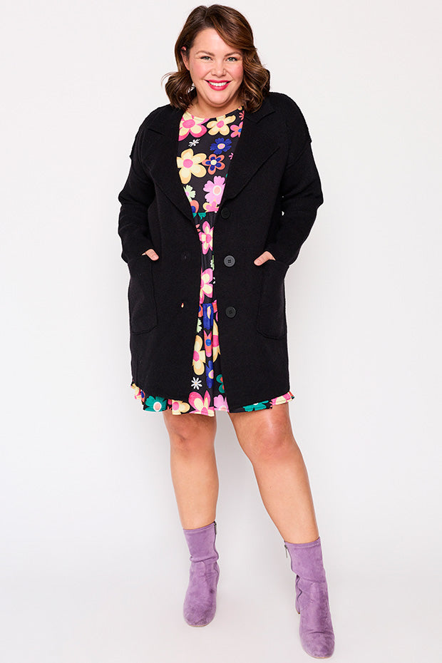 Carolina Black Knit – Black cardigan