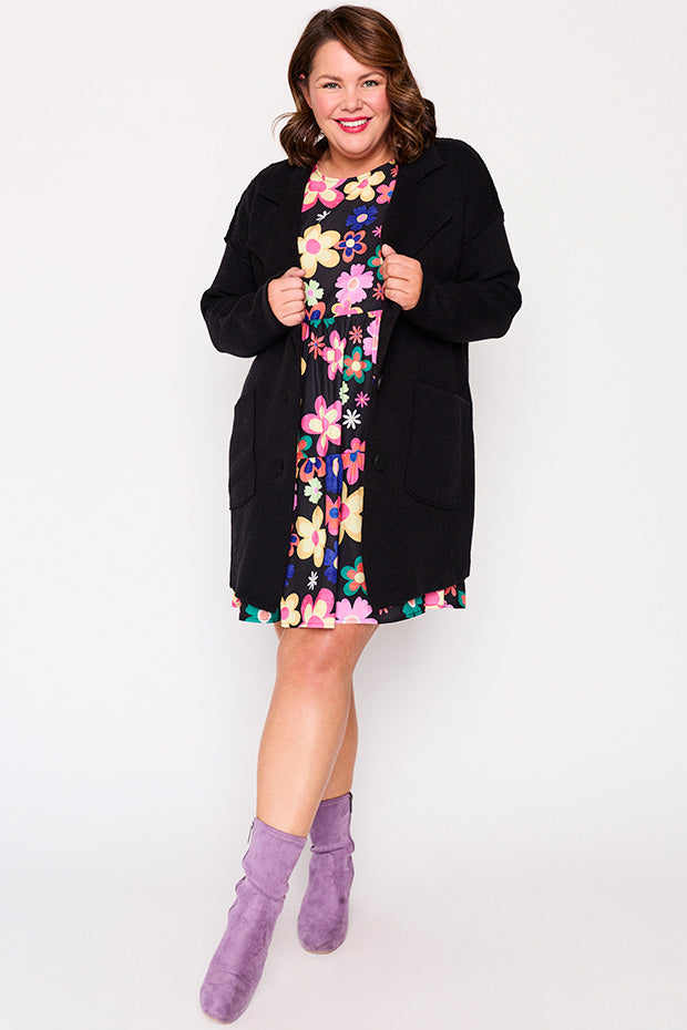 Carolina Black Knit – Black cardigan