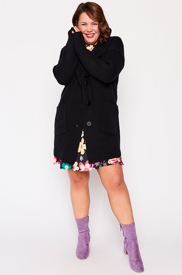 Carolina Black Knit – Black cardigan
