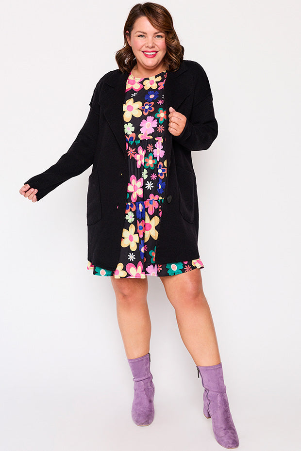 Carolina Black Knit – Black cardigan