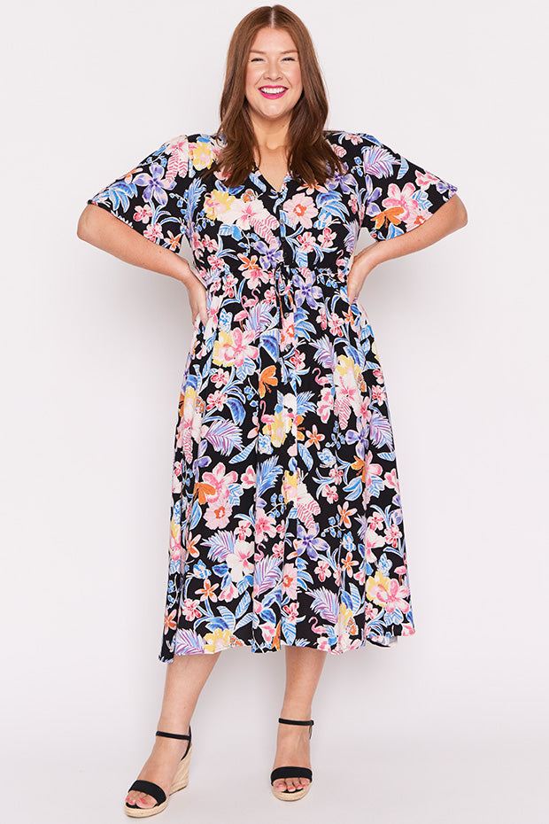 Michelle Playful Paradise Dress – Playful Paradise midi dress