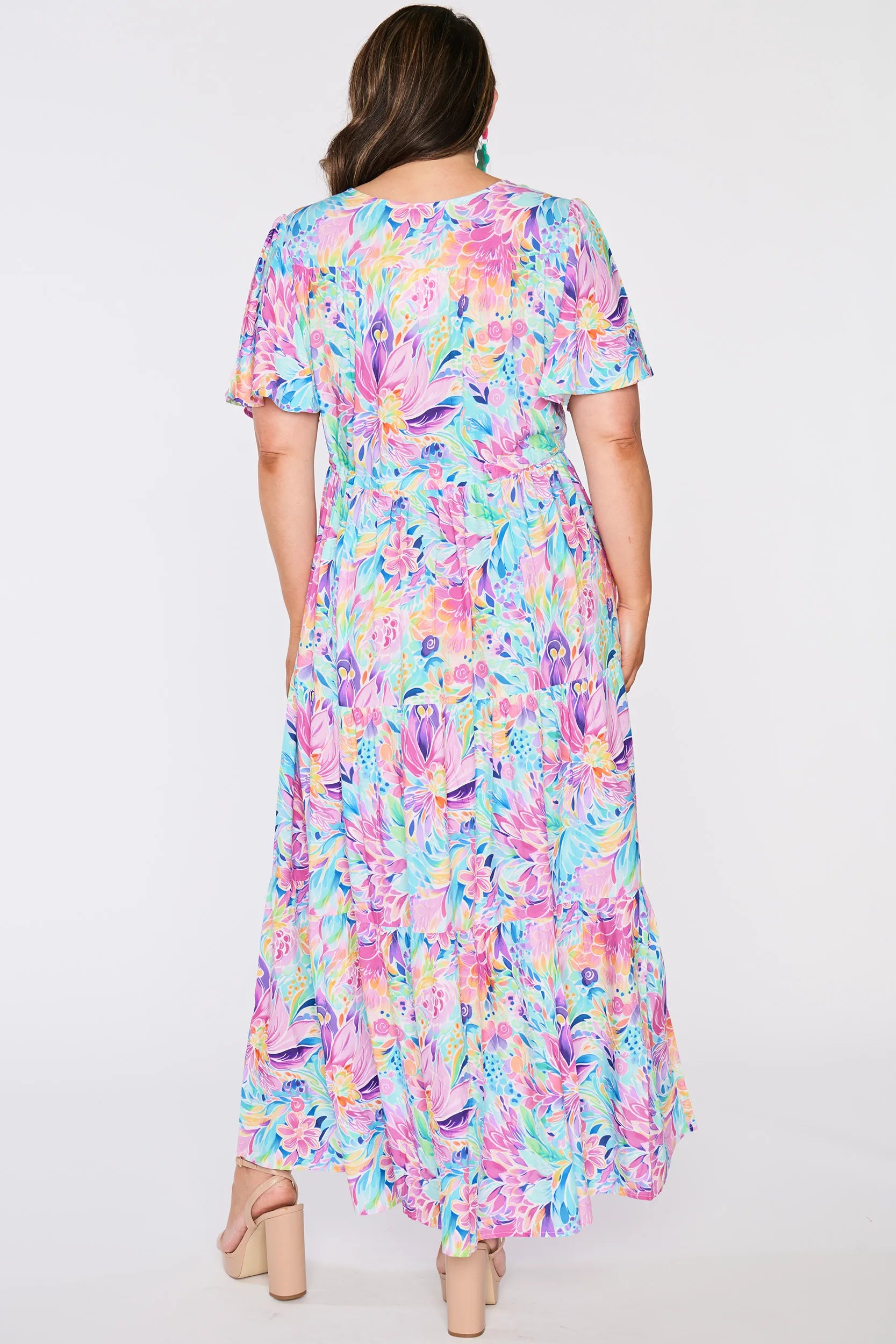 Alexia Rainbow Bloom Dress โ Rainbow Bloom maxi dress