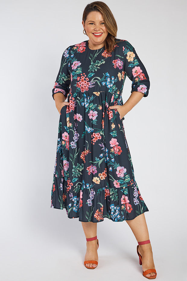 React Cherry Blossom & Friends Dress – Cherry Blossom & Friends midi dress
