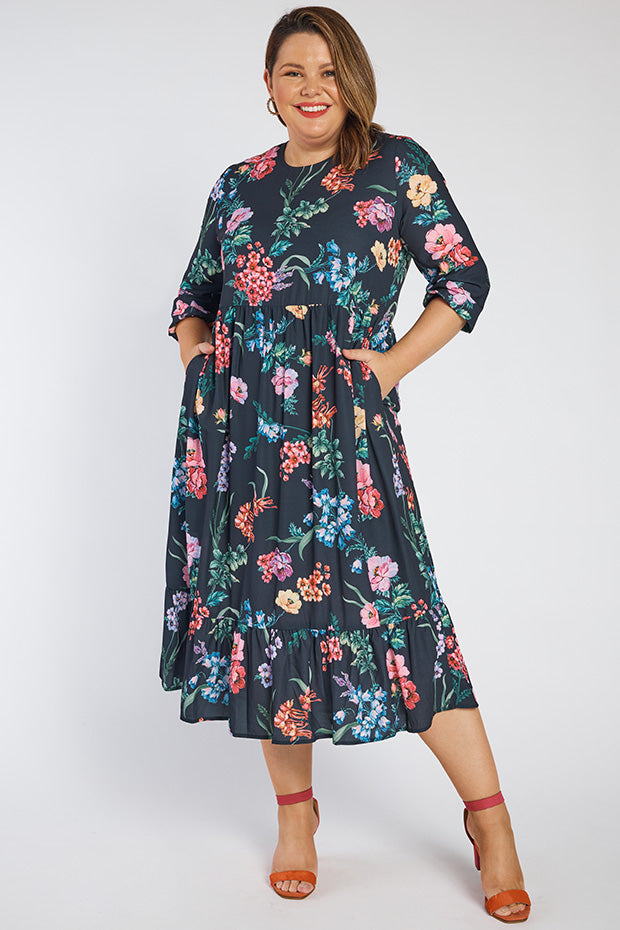 React Cherry Blossom & Friends Dress – Cherry Blossom & Friends midi dress