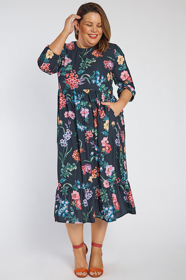 React Cherry Blossom & Friends Dress – Cherry Blossom & Friends midi dress