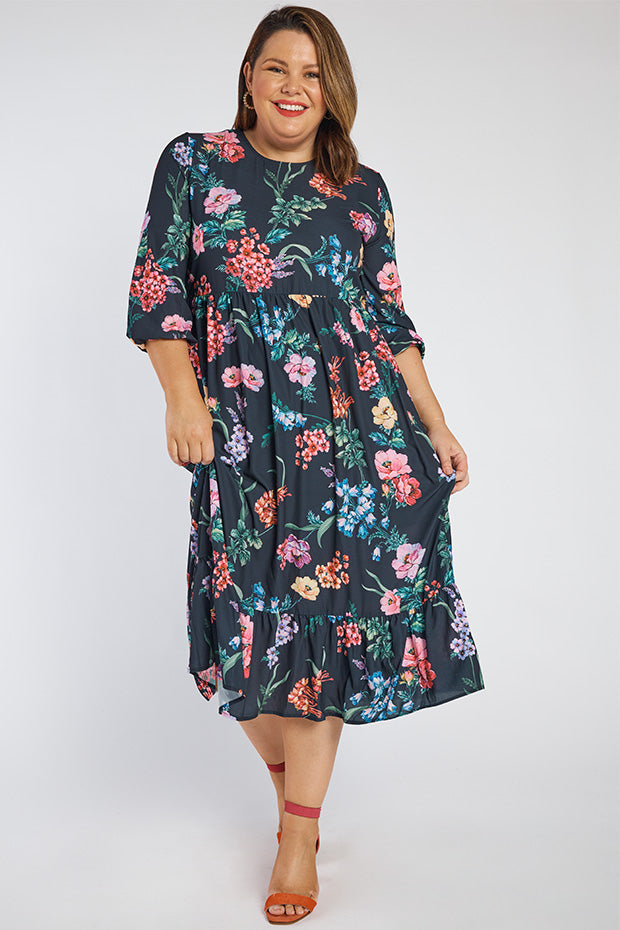 React Cherry Blossom & Friends Dress – Cherry Blossom & Friends midi dress
