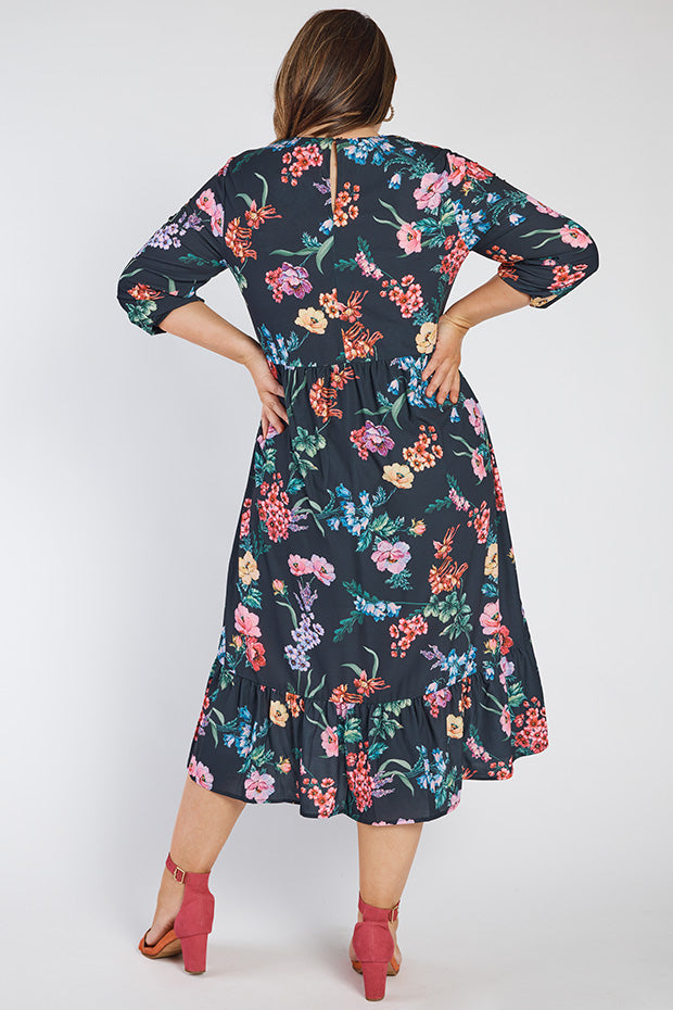 React Cherry Blossom & Friends Dress – Cherry Blossom & Friends midi dress