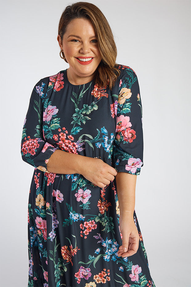 React Cherry Blossom & Friends Dress – Cherry Blossom & Friends midi dress
