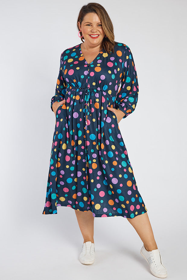 Kloe Multi Spot Dress โ Multi Spot maxi dress