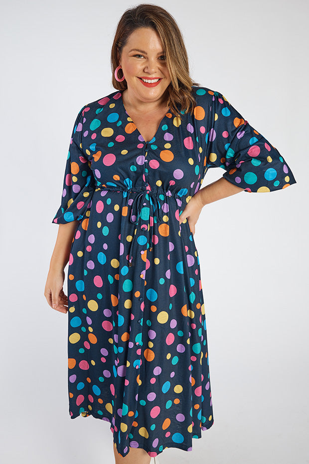 Kloe Multi Spot Dress – Multi Spot maxi dress