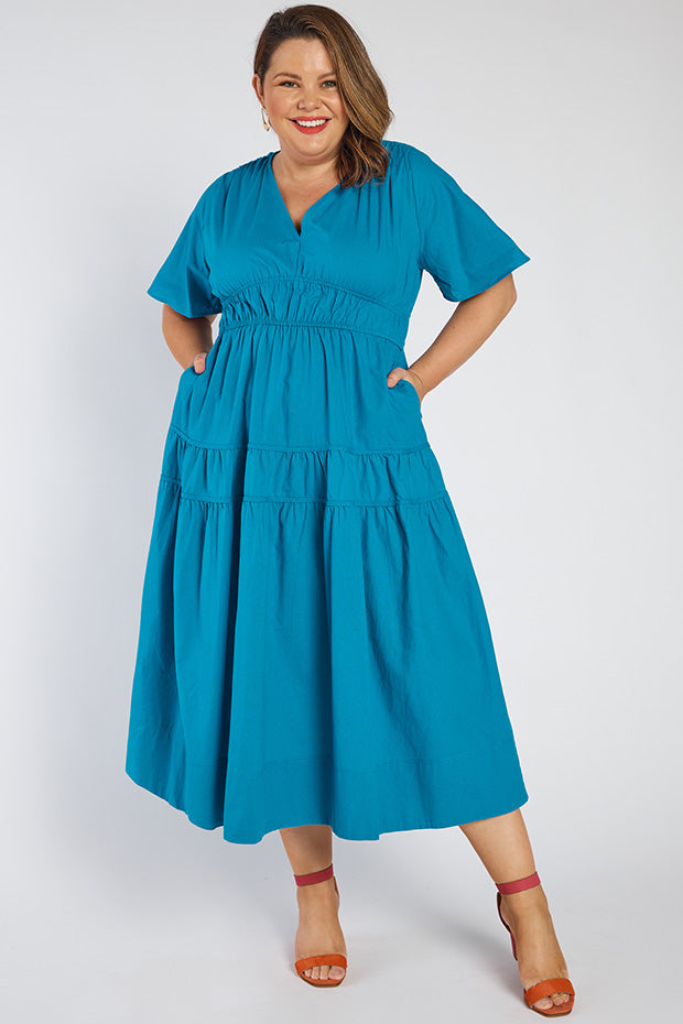 Kassidy Cobalt Dress – Cobalt midi dress