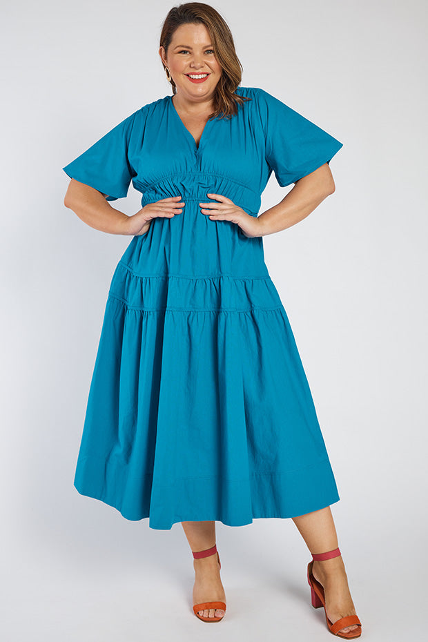 Kassidy Cobalt Dress – Cobalt midi dress