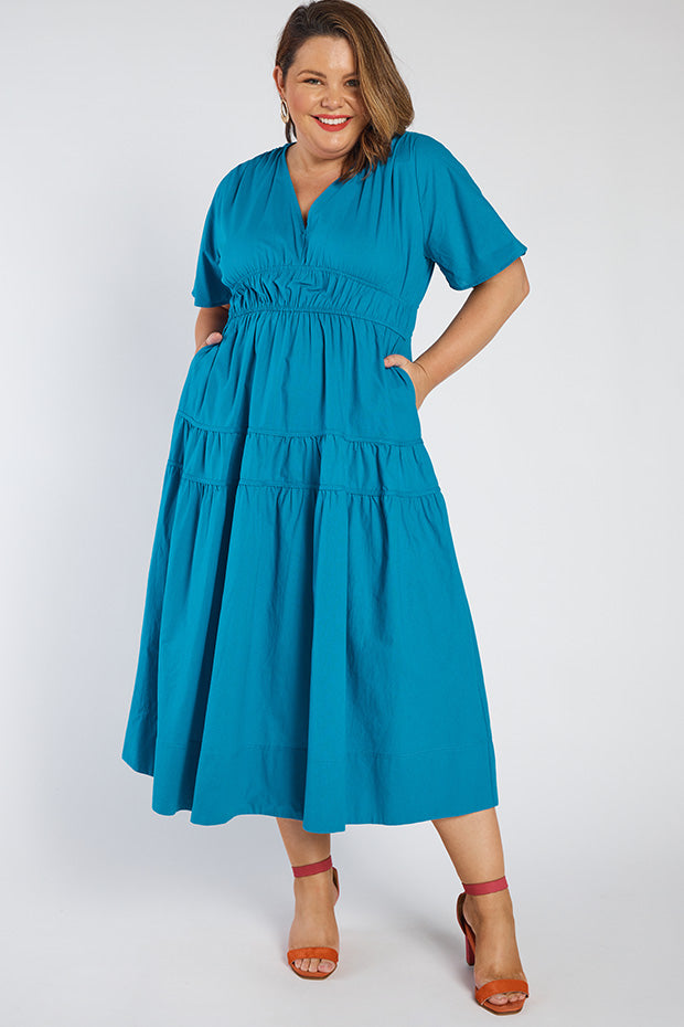 Kassidy Cobalt Dress – Cobalt midi dress