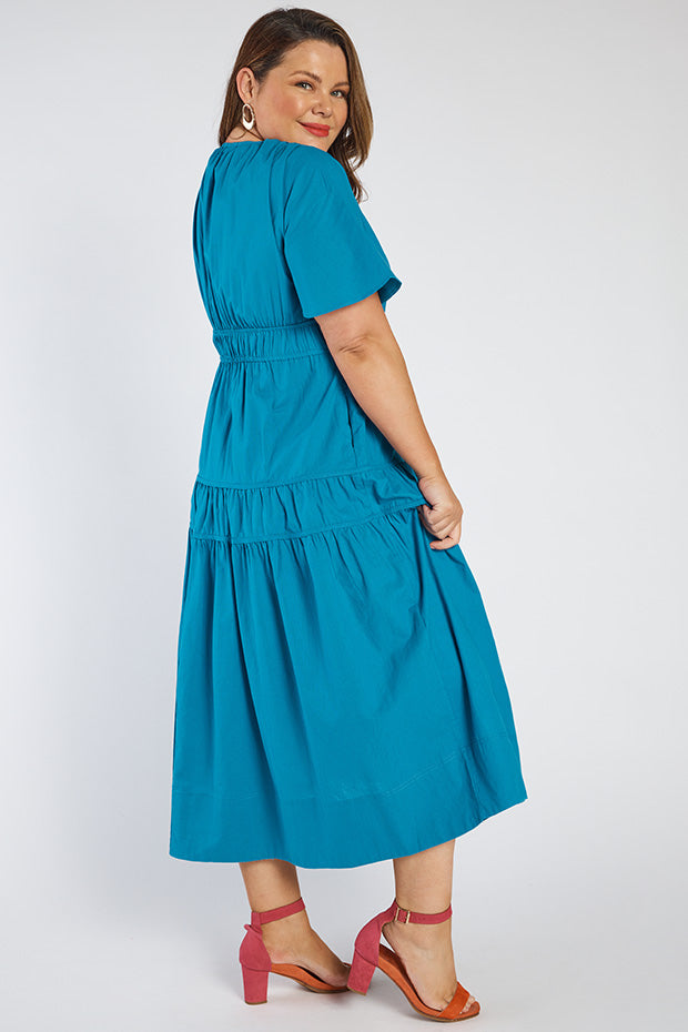 Kassidy Cobalt Dress – Cobalt midi dress