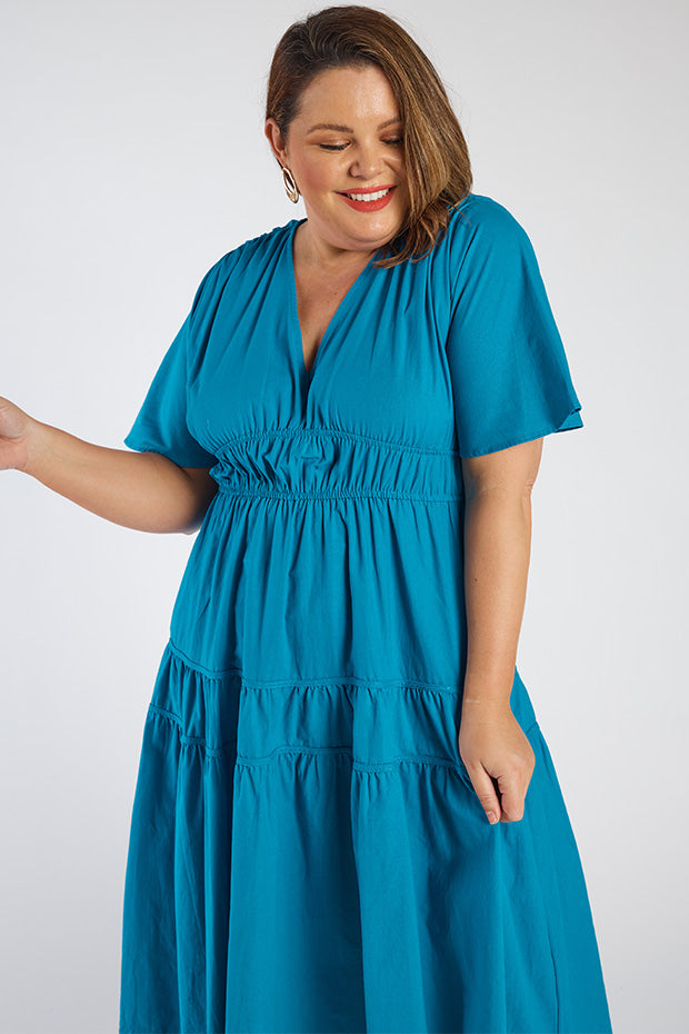 Kassidy Cobalt Dress – Cobalt midi dress