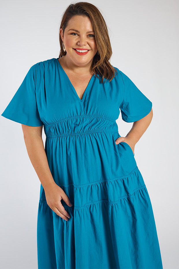 Kassidy Cobalt Dress – Cobalt midi dress